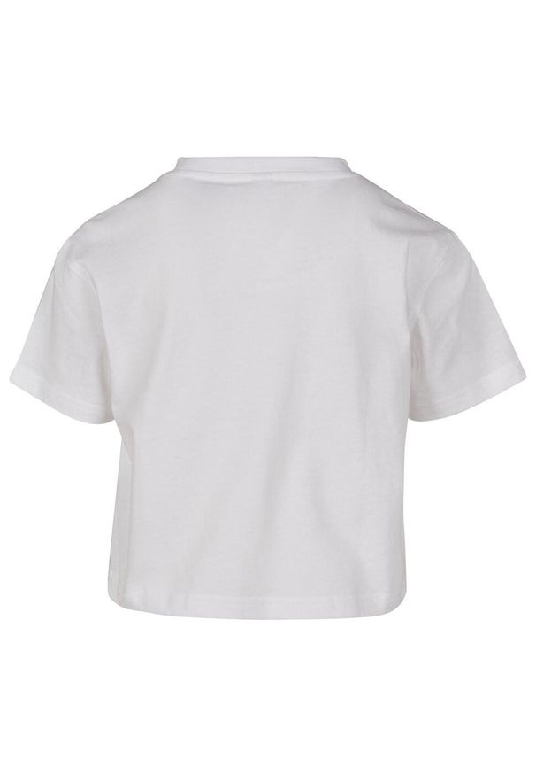 BUILD YOUR BRAND - Koszulka Z Dżerseju Dla Dziewcząt. Kolor: biały. Materiał: jersey