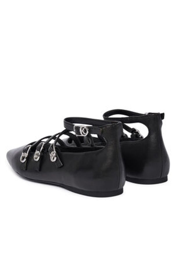 Karl Lagerfeld - KARL LAGERFELD Baleriny Konnie KL40195 Czarny. Kolor: czarny. Materiał: skóra