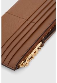 MICHAEL Michael Kors portfel skórzany damski kolor brązowy. Kolor: brązowy. Materiał: skóra #3