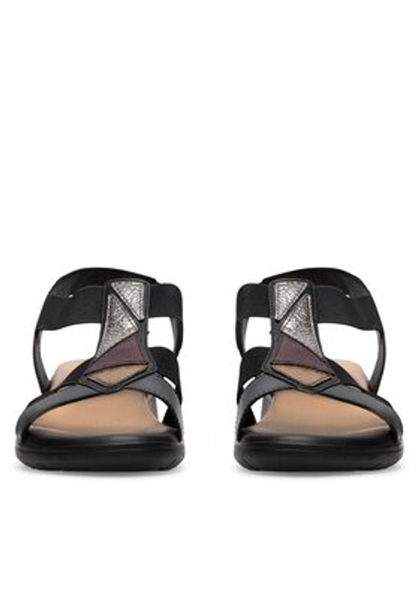 Go Soft Sandały WI16-INES-06 Czarny. Kolor: czarny. Materiał: materiał