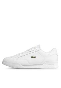 Lacoste Sneakersy Twin Serve 0721 2 Sma 7-41SMA001821G Biały. Kolor: biały. Materiał: skóra
