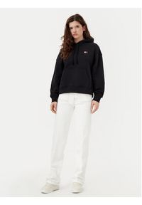 Tommy Jeans Bluza Badge DW0DW19414 Czarny Boxy Fit. Kolor: czarny. Materiał: bawełna #4