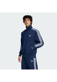Adidas - adidas Bluza Firebird KD8313 Granatowy Loose Fit. Kolor: niebieski. Materiał: syntetyk #1