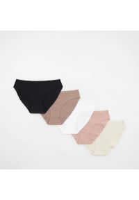 Reserved - Bawełniane majtki 5 pack - Różowy. Kolor: różowy. Materiał: bawełna