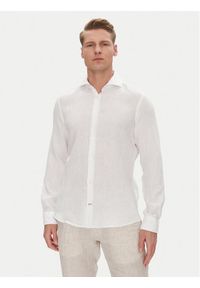 JOOP! Koszula 17 JSH-146Pai-W 30046075 Biały Slim Fit. Kolor: biały. Materiał: len
