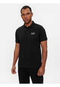 EA7 Emporio Armani Polo 3DPF23 PJ02Z 0200 Czarny Regular Fit. Typ kołnierza: polo. Kolor: czarny. Materiał: bawełna