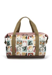 Torba podróżna damska Anekke, wykonana z materiału tekstylnego z dekoracyjnym nadrukiem pojemna, 42578-001. Materiał: materiał. Wzór: nadruk. Styl: casual #1