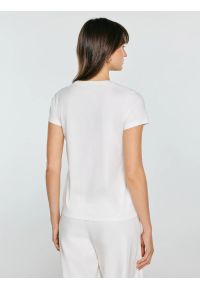 Big-Star - Koszulka damska z kontrastowym nadrukiem biała Ratta 100. Okazja: na co dzień. Kolor: biały. Materiał: materiał, jeans, dzianina. Wzór: nadruk. Styl: elegancki, casual #3