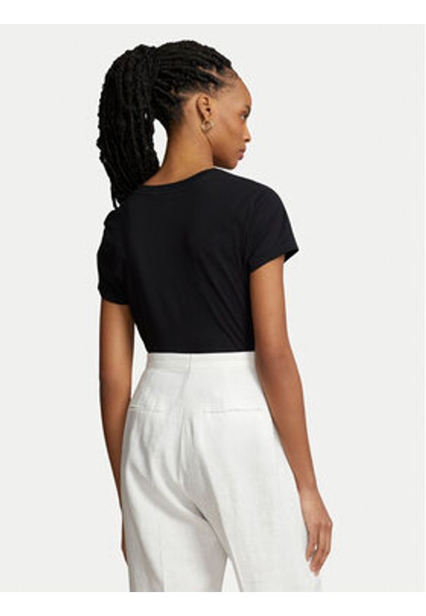 Polo Ralph Lauren T-Shirt 211902403003 Czarny Regular Fit. Typ kołnierza: polo. Kolor: czarny. Materiał: bawełna