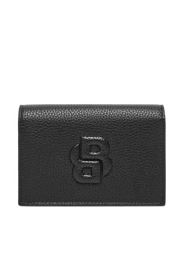 BOSS Mały Portfel Damski Anett New SM 50536339 Czarny. Kolor: czarny. Materiał: skóra