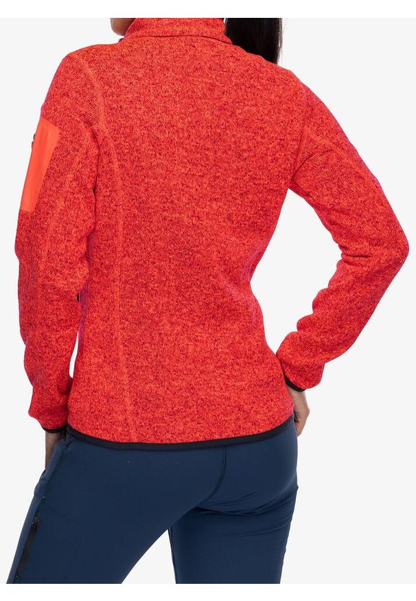 Polar damski CMP Haze Jacket. Kolor: czerwony. Materiał: polar