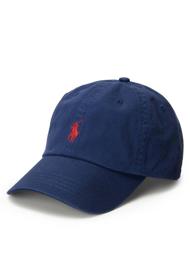 Polo Ralph Lauren Czapka z daszkiem 211912843021 Granatowy. Kolor: niebieski. Materiał: materiał, bawełna