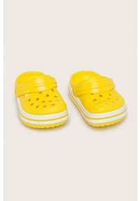 Crocs - Klapki dziecięce. Nosek buta: okrągły. Kolor: żółty. Materiał: syntetyk, materiał, guma #2