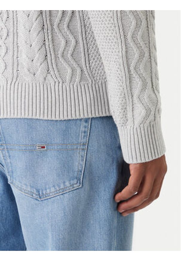 Tommy Jeans Sweter DM0DM22103 Écru Regular Fit. Materiał: bawełna