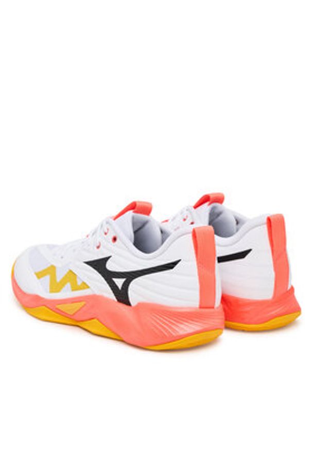 Mizuno Buty halowe Wave Momentum Pro V1GA2540 Pomarańczowy. Kolor: pomarańczowy. Materiał: skóra. Model: Mizuno Wave