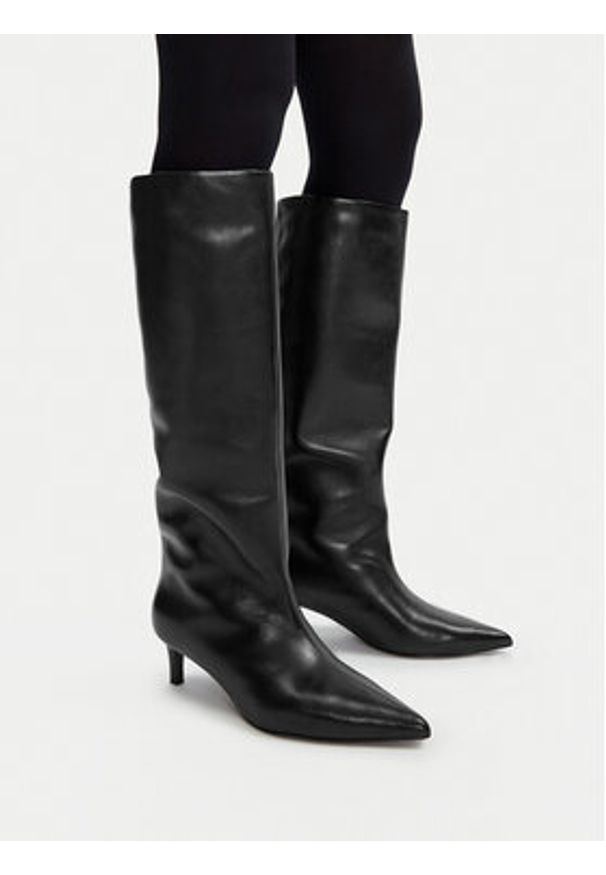 Gino Rossi Kozaki EO-ALDA-121971 Czarny. Kolor: czarny. Materiał: skóra