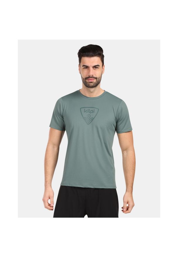 Męska koszulka techniczna Kilpi TODI-M. Kolor: zielony. Sport: bieganie