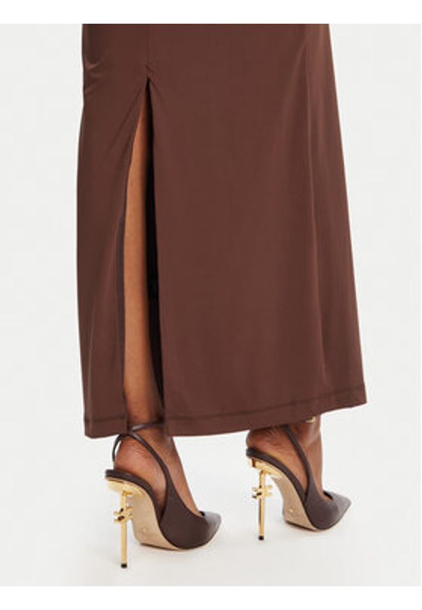 BARDOT - Bardot Sukienka koktajlowa Veneda High Neck 59948DB Brązowy Slim Fit. Kolor: brązowy. Materiał: syntetyk. Styl: wizytowy