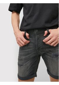 Jack & Jones - Jack&Jones Szorty jeansowe Rick Fox 12201634 Czarny Regular Fit. Kolor: czarny. Materiał: jeans, bawełna #3