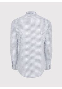 Pako Lorente - PAKO LORENTE – Biała koszula męska w mikrowzór. Kolor: biały. Materiał: bawełna, elastan. Długość rękawa: długi rękaw. Długość: długie #9
