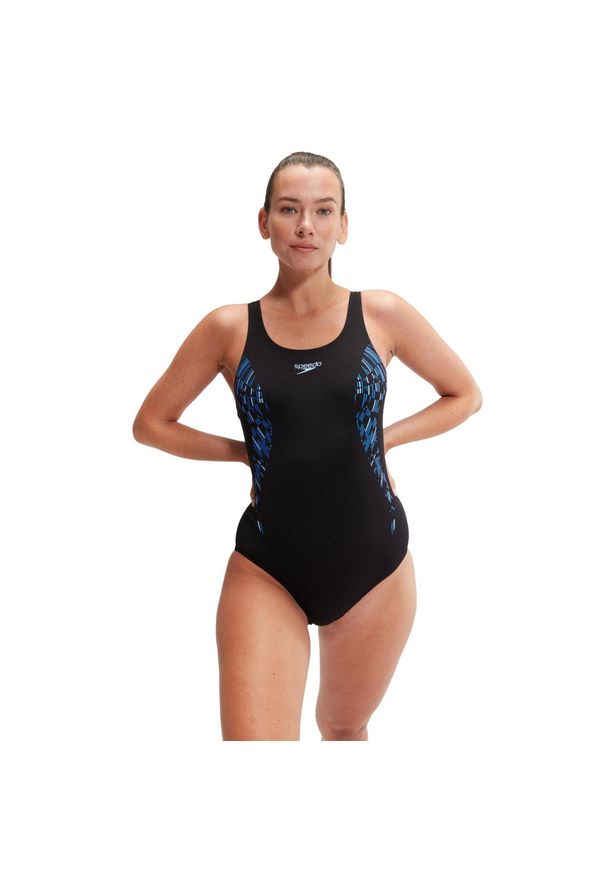 Damski kostium kąpielowy 1-częściowy Speedo Eco+ Placem Muscleb. Kolor: niebieski