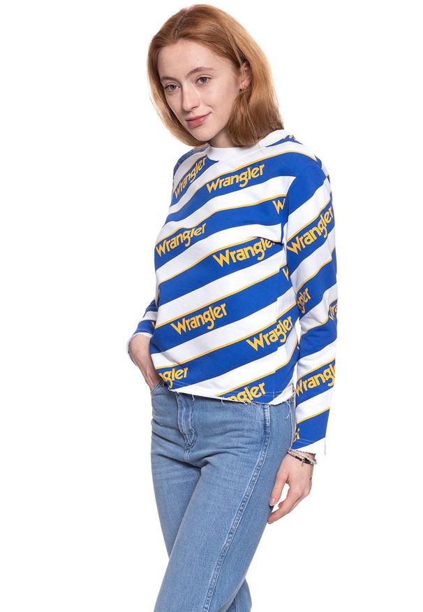 Wrangler - BLUZA WRANGLER DAMSKA B&Y ALL OVER SWT WHITE W610CHY12 112130470