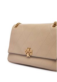 Tory Burch Torebka Charlie Quilted Shoulder Bag 185828 Kremowy. Kolor: kremowy. Materiał: skórzane #6