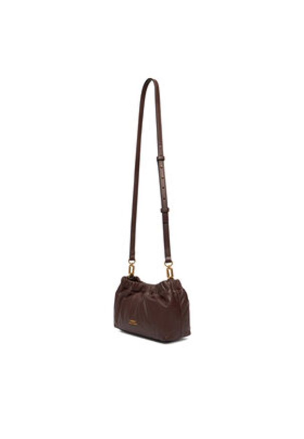 TOMMY HILFIGER - Tommy Hilfiger Torebka Soft Leather Mini Crossover AW0AW18306 Brązowy. Kolor: brązowy. Materiał: skórzane