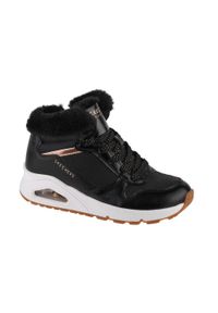 skechers - Buty zimowe dziewczęce, Skechers Uno - Cozy On Air. Kolor: czarny. Sezon: zima