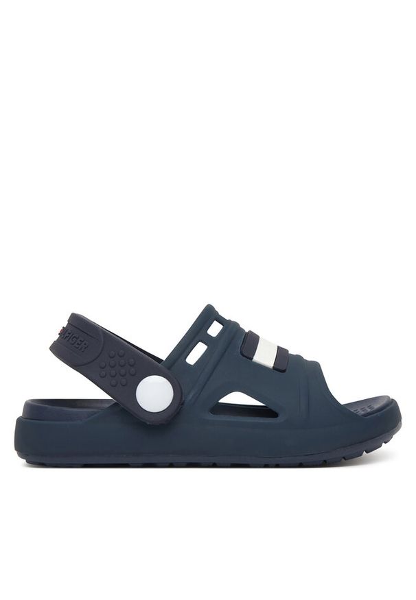 TOMMY HILFIGER - Sandały Tommy Hilfiger. Kolor: niebieski