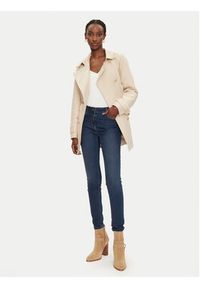 Morgan Trencz 241-GLADIA Beżowy Slim Fit. Kolor: beżowy. Materiał: bawełna, syntetyk #2