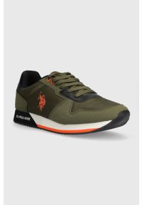 U.S. Polo Assn. sneakersy NOBIL kolor zielony NOBIL011M/CNH1. Zapięcie: sznurówki. Kolor: zielony. Materiał: guma #4