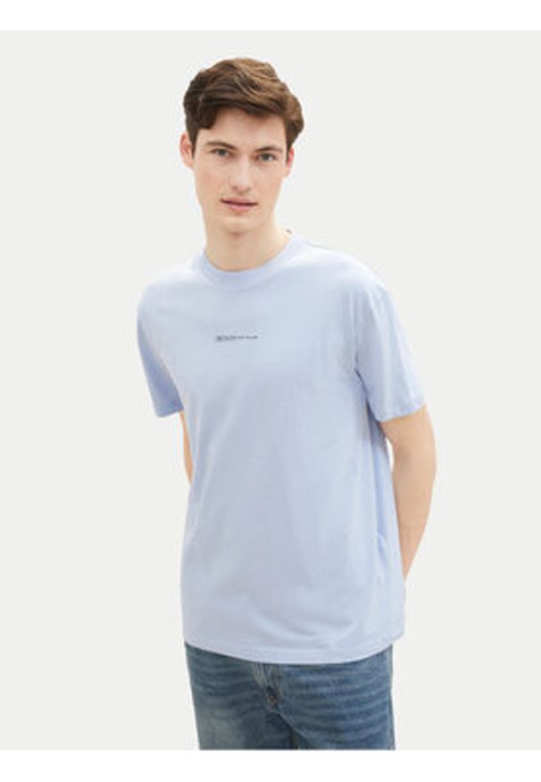 Tom Tailor Denim T-Shirt 1040880 Błękitny Relaxed Fit. Kolor: niebieski. Materiał: bawełna