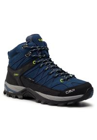 Trekkingi CMP - Rigel Mid Trekking Shoe Wp 3Q12947 Blue Ink/Yellow Fluo 08MF. Kolor: niebieski. Materiał: zamsz, skóra. Sport: turystyka piesza #1