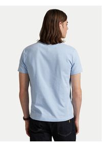 Polo Ralph Lauren T-Shirt 710671438444 Błękitny Custom Slim Fit. Typ kołnierza: polo. Kolor: niebieski. Materiał: bawełna #4
