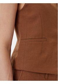 Herskind Kamizelka 5505840 Brązowy Regular Fit. Kolor: brązowy. Materiał: wiskoza