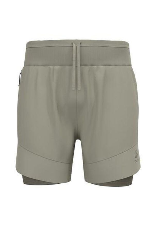 Spodenki męskie Odlo X-ALP TRAIL 6 INCH 2-in-1 short. Kolor: zielony. Sport: bieganie