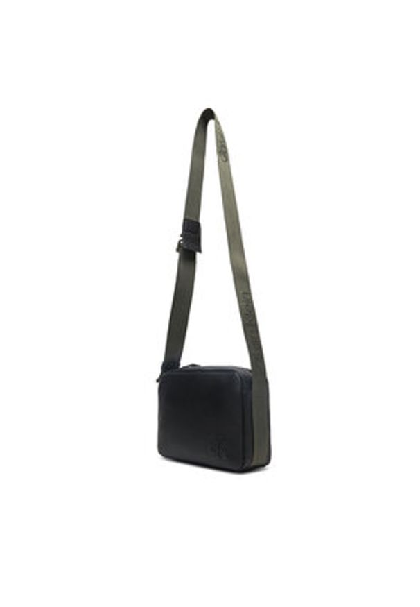 Calvin Klein Jeans Saszetka Cargo Camera Bag LV04G3081G Czarny. Kolor: czarny. Materiał: skóra