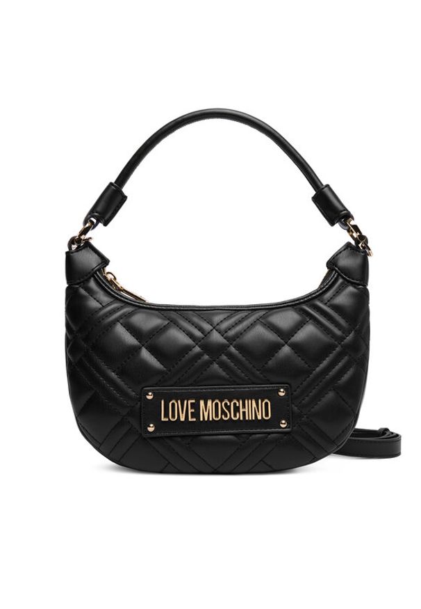 Love Moschino - LOVE MOSCHINO Torebka JC4110PP0NLA0000 Czarny. Kolor: czarny. Materiał: skórzane