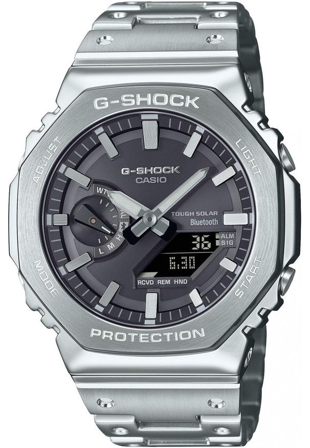Smartwatch G-SHOCK Casio G-Shock GM-B2100SD-1AER Bluetooth 200m srebrny. Rodzaj zegarka: smartwatch. Kolor: srebrny