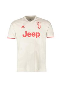 Adidas - Juventus Away Jersey 19/20 461. Kolor: biały, wielokolorowy, czerwony. Materiał: jersey #1