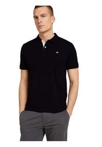 Tom Tailor Polo 1027713 Czarny Regular Fit. Typ kołnierza: polo. Kolor: czarny. Materiał: bawełna