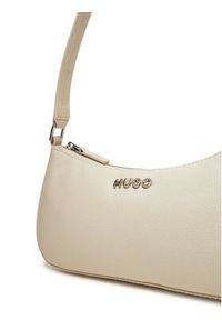 Hugo - HUGO Torebka Chris SM Hobo R.N. 50516666 Beżowy. Kolor: beżowy. Materiał: skórzane