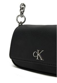 Calvin Klein Jeans Torebka K60K613049 Czarny. Kolor: czarny. Materiał: skórzane #5
