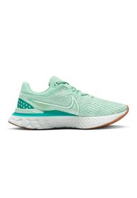 Buty Nike React Infinity Run Flyknit 3 DD3024-301 zielone. Kolor: zielony. Materiał: syntetyk. Szerokość cholewki: normalna. Sport: bieganie