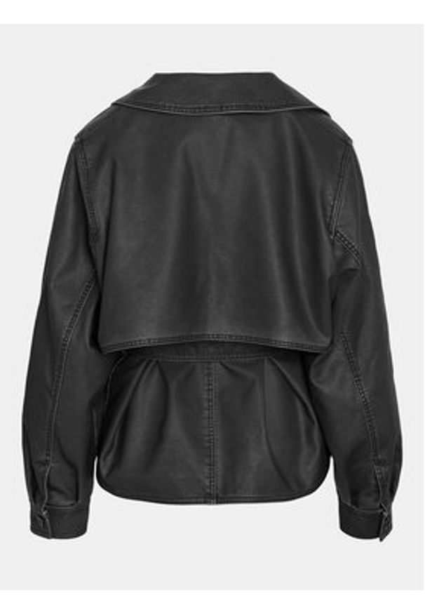 Noisy may - Noisy May Kurtka z imitacji skóry Romy 27028692 Czarny Regular Fit. Kolor: czarny. Materiał: skóra