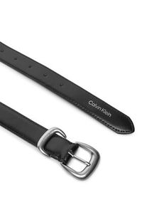 Calvin Klein Pasek Damski Sarah 2 Piece Logo Buckle Belt 25Mm LV04K7012G Czarny. Kolor: czarny. Materiał: skóra #2
