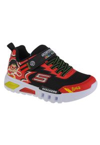 skechers - Buty do chodzenia chłopięce, Skechers Flex-Flow-Hero Speed. Kolor: wielokolorowy, czarny, czerwony. Sport: turystyka piesza