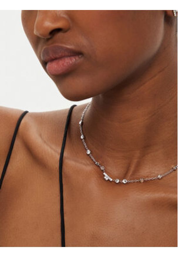 Trussardi Jeans - Trussardi Naszyjnik TJAXC04 Srebrny. Materiał: metalowe. Kolor: srebrny