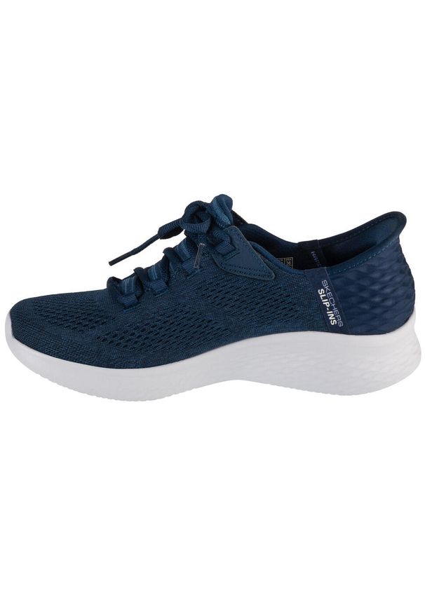 skechers - Buty sportowe Sneakersy damskie, Slip-Ins: Skech-Lite Pro - Natural Beauty. Kolor: niebieski. Materiał: materiał, syntetyk. Szerokość cholewki: normalna. Sport: turystyka piesza
